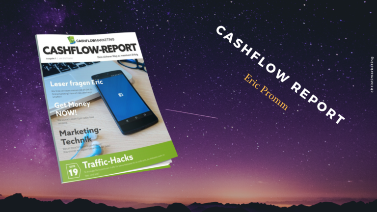 Cashflow Report - Magazin für Online Marketing und Business Aufbau" Dieses Alt-Attribut beschreibt das Produktcover des Cashflow Reports und enthält relevante Keywords wie "Magazin", "Online Marketing" und "Business Aufbau".